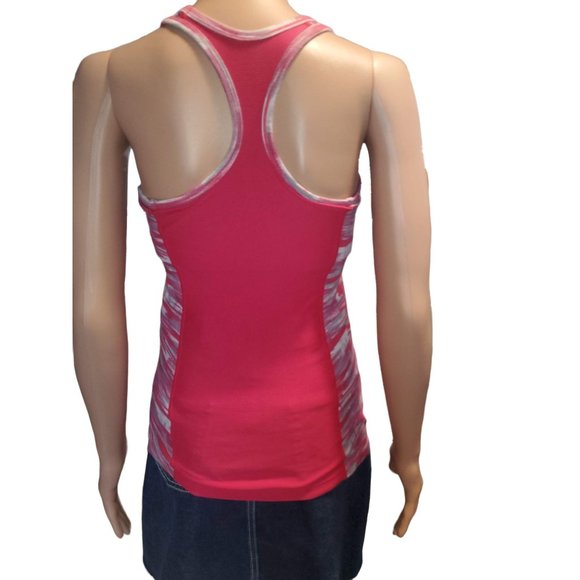 Nike Women's Dri Fit Active Tank with attached bra Sz S in Pink/Gray - Picture 5 of 10